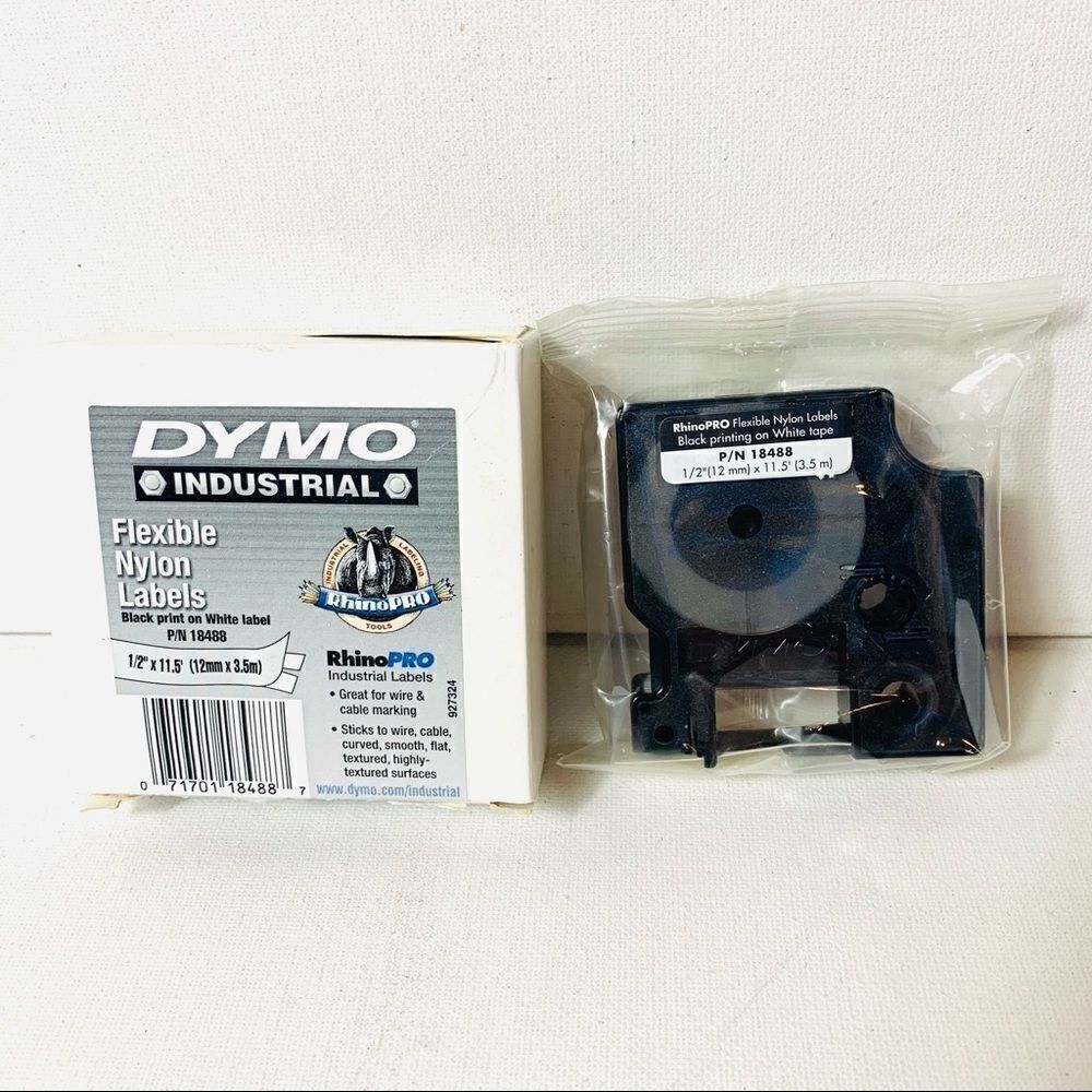 DYMO 18488 RhinoPro Flexible Tape 1/2" x 11.5'
